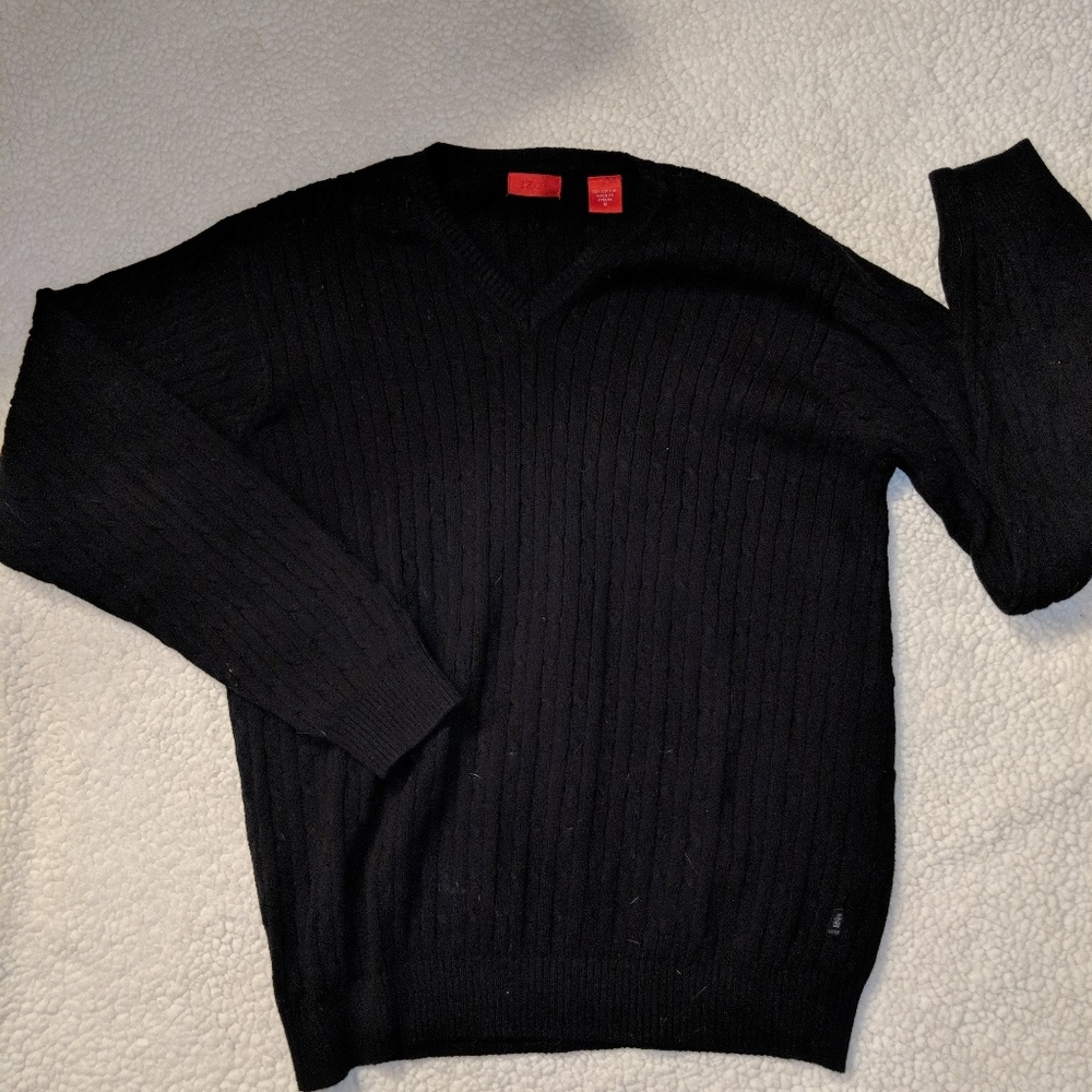 Izod men's black vneck
